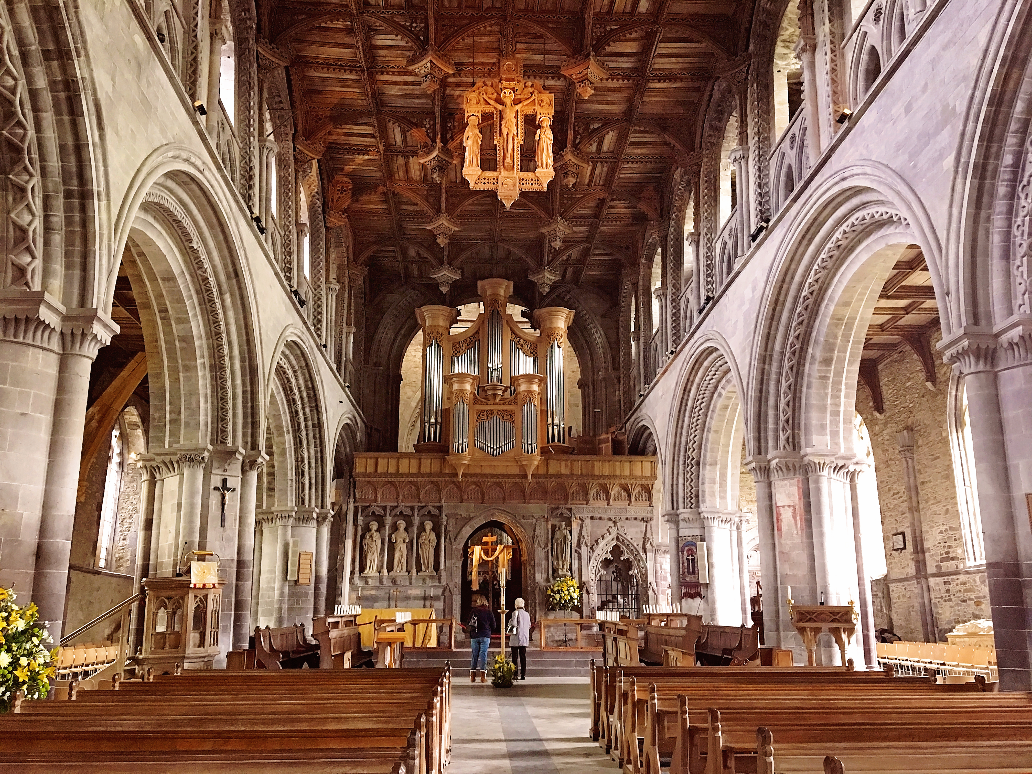 Inside the St. David's Cathedral