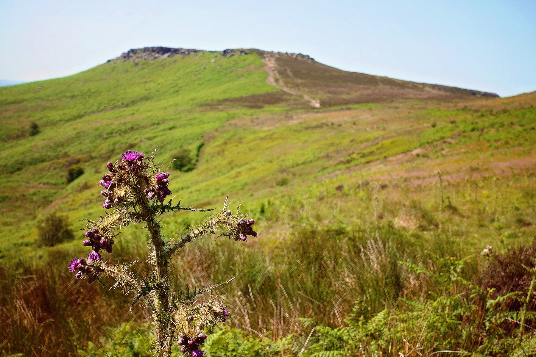 Higger Tor and Carl Wark in the Peak District