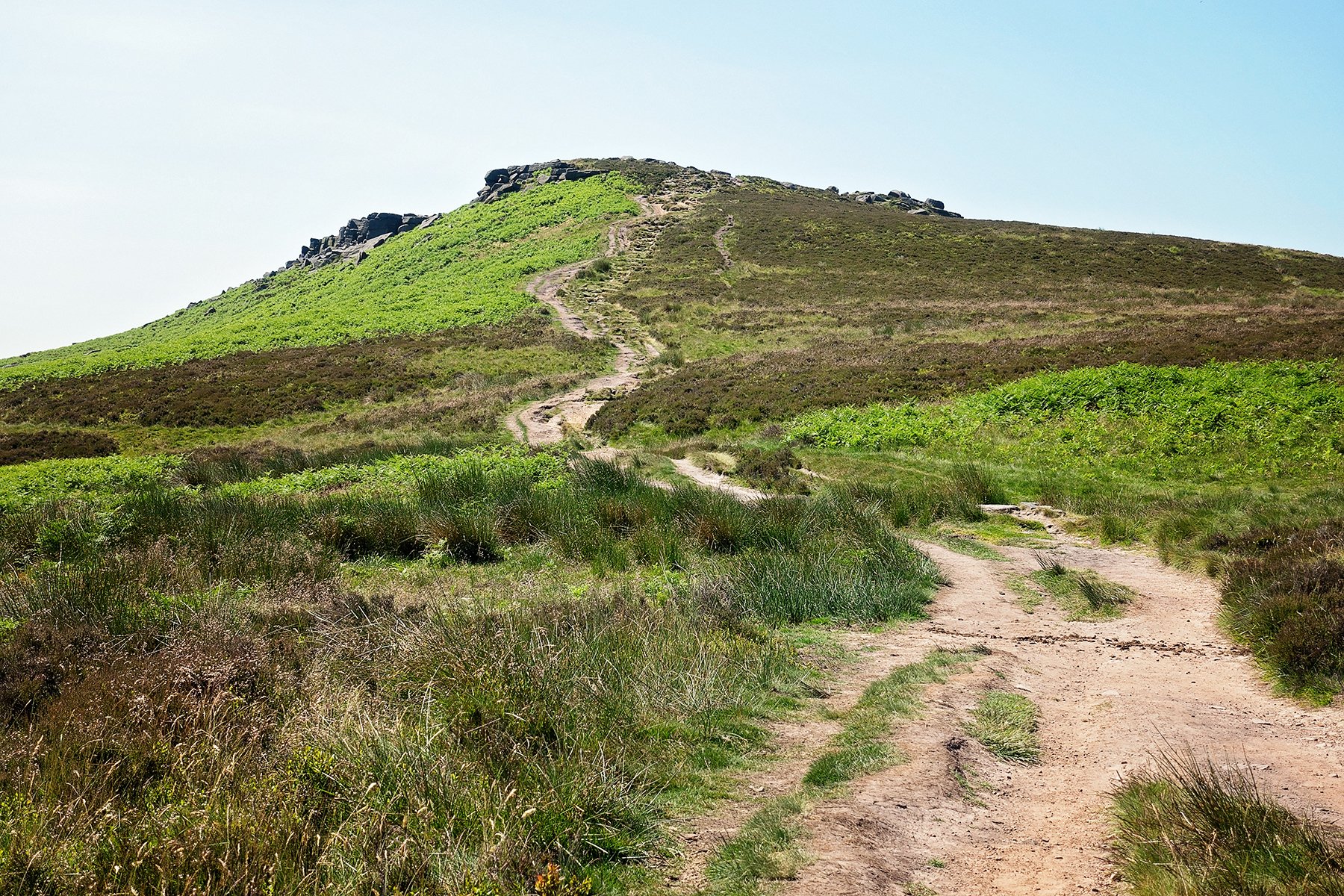 Higger Tor and Carl Wark in the Peak District
