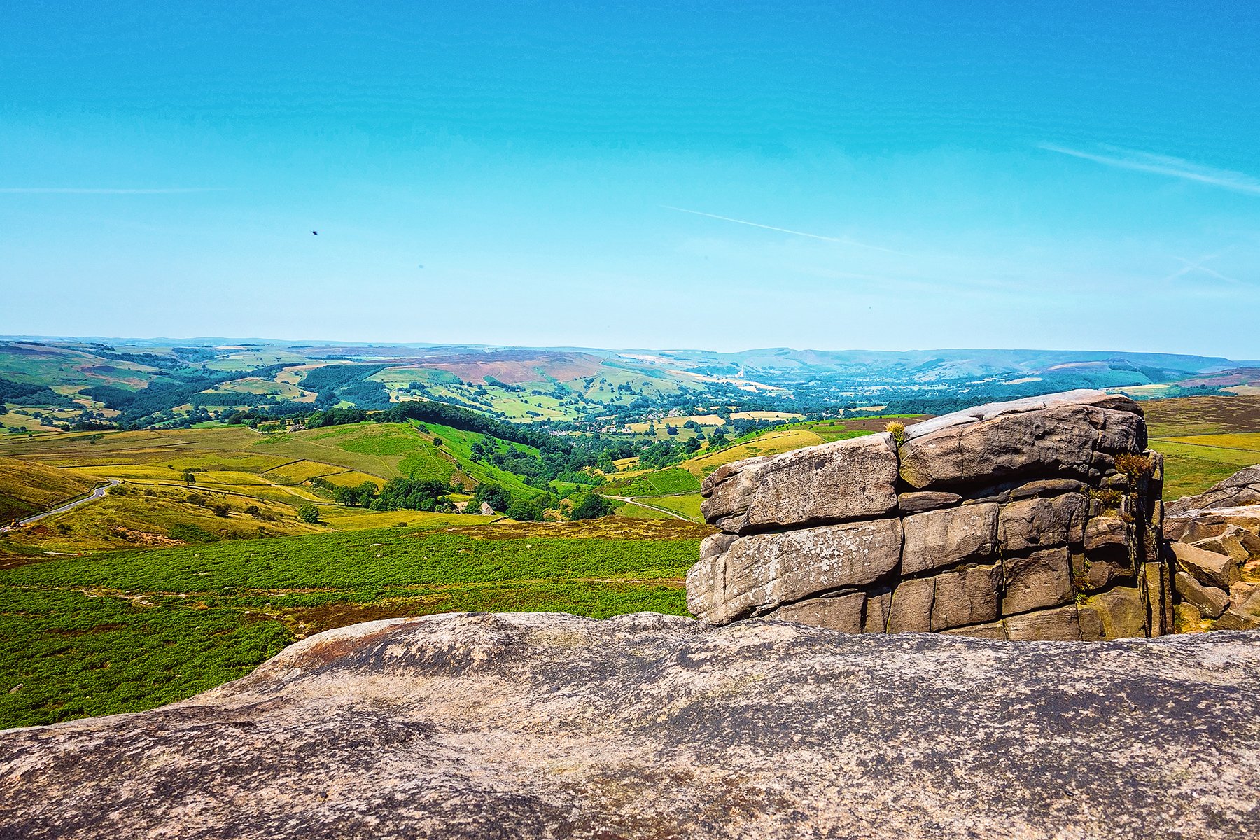 Higger Tor and Carl Wark in the Peak District