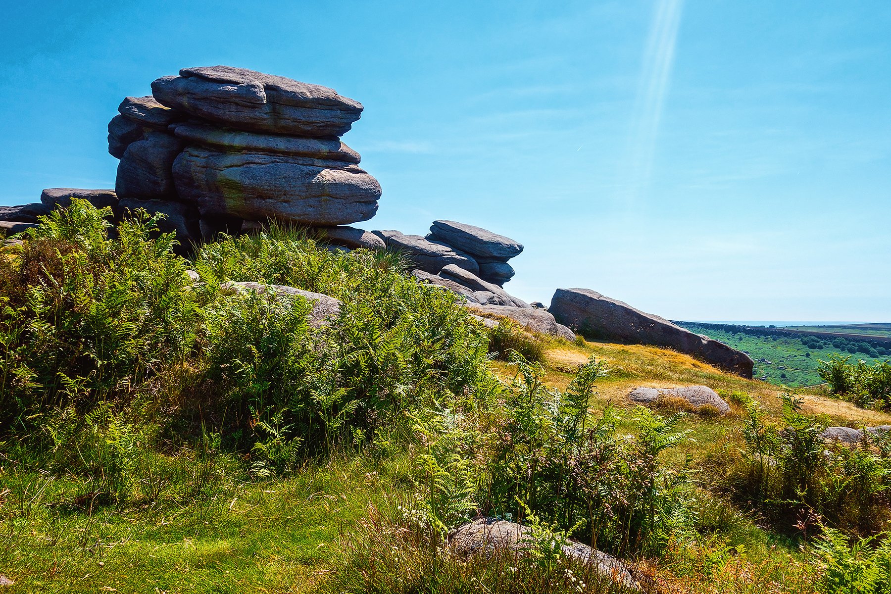 Higger Tor and Carl Wark in the Peak District