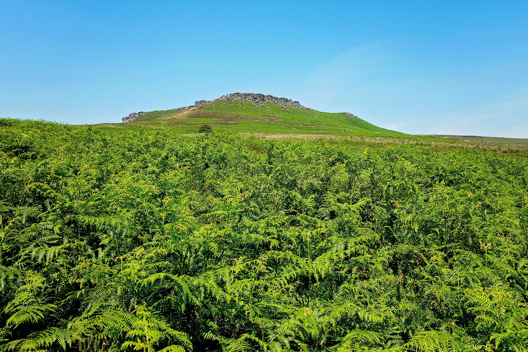 Higger Tor and Carl Wark in the Peak District