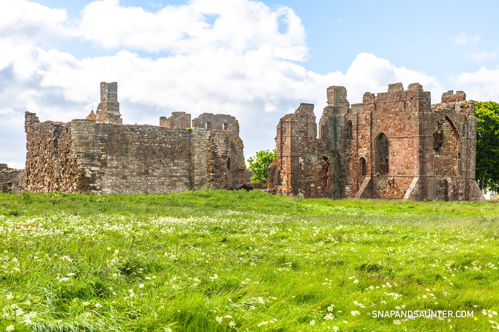 Lindisfarne Priory on Holy Island in Northumberland