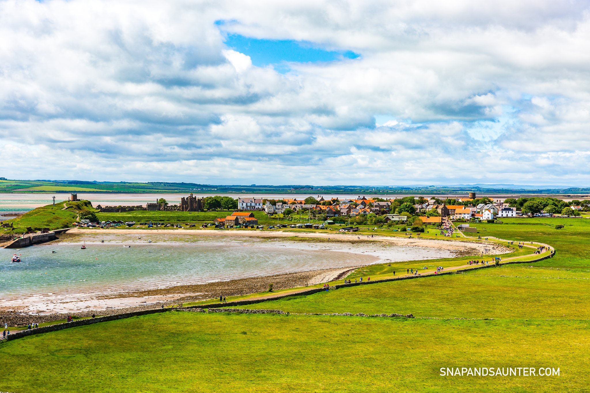 A view from Lindisfarne Castle